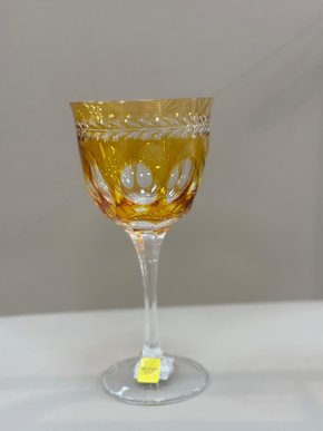 Taça Aguá Lapidada 17 Amarelo