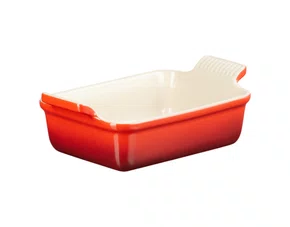 Travessa Retangular Heritage 26CM Vermelha