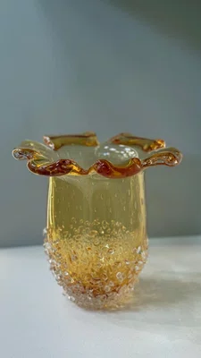 Vaso/Champanheira Particulas Ambar