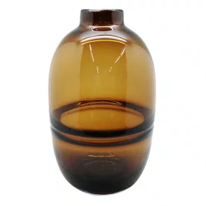 Vaso de Vidro Âmbar