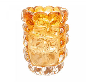 Vaso de Vidro Italy Ambar 10X13Cm