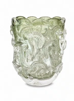 Vaso em Murano Verde Claro