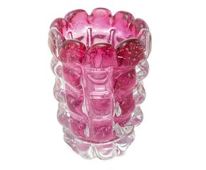 Vaso Vidro Italy Rosa 10X13