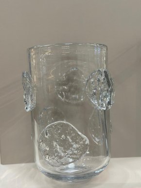 Vaso Vidro Transparente Murano