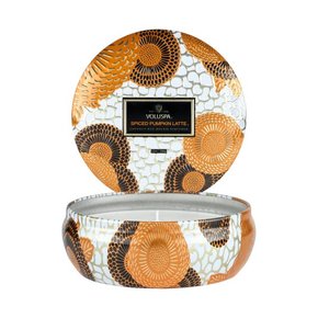 Vela Lata Pavios 60H Relevo Spiced Pumpkin Latte