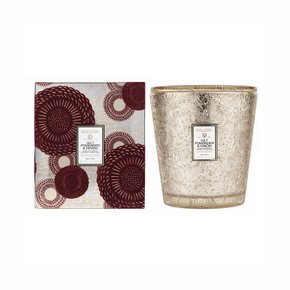 Vela Pedestal 3 Pavios 80 horas Gilt Pomander e HINOKI