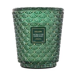 Vela Pote Vidro Pedestal 250H 5P. Nobre Fir Garland