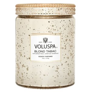 Vela Voluspa Pote de Vidro G Blond Tabac 100h