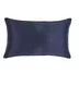 Almofada 30x50cm Buddemeyer Luxus Seda Royale Cinza Azul Marinho