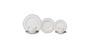 Ap. Jantar 42 Peças C/Borda Prateada Monaco Branco