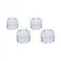 Conjunto de 4 Anéis em Cristal para Guardanapos