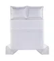 Colcha com Porta Travesseiros Queen 100% Algodão Fratelli Branco