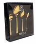 Conjunto 4 Peças para Servir Berna Dourado Aço Inox - Wolff