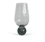 Conjunto 6 Taças Vidro Transparente base Esfera Fumê Linha Sintonia 550ml