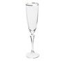 Jg 6 taças Champanhe Elizabeth Gold 200Ml