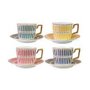 Jogo 4 Xicaras P/café Olimpo em New Bone China 110ml