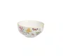 Jogo de 4 Bowls em Porcelana Flowers Branca
