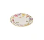 Jogo de 4 Pratos Sobremesa em Porcelana Flowers Branca