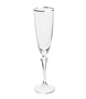 Jogo de 6 Tacas P/Champanhe Elizabeth em Cristal Silver