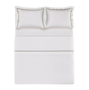 Jogo de Cama King Vercelli Branco C/Pistacchio