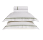 Jogo de Cama King Vercelli Branco C/Pistacchio