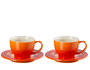 Kit 2 Canecas 200Ml Expresso C/Pires Laranja