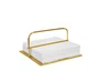 Porta Guardanapo Patti Inox Revestido em Ouro