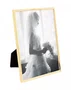 Porta Retrato de Aço Inox Classic Dourado 13X18