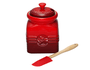 Pote Para Geleia de Frutas Vermelhas Vermelho