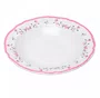 Prato Fundo Florescer 22cm Rosa Cerâmica - Wolff