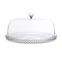 Prato para Bolo com Tampa em Acrílico 33cm Diamond