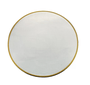 Sousplat Cristal Chumbo C/Borda Dourada Linen 33Cm