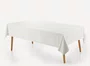 Toalha de Mesa Tartan Branco 180X270 Retangular