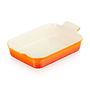 Travessa Retangular 32cm Heritage Laranja Le Creuset
