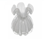 Vaso Italy 13X17Cm Branco Leitoso Vidro