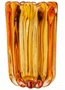 Vaso Murano Italy Âmbar 16X16X27Cm