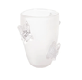 Vaso Vidro Incolor Fosco C/Borboleta P