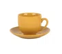 Xicara e Pires P/Chá Mix And Match em Porcelana 220ml Amarelo Açafrão