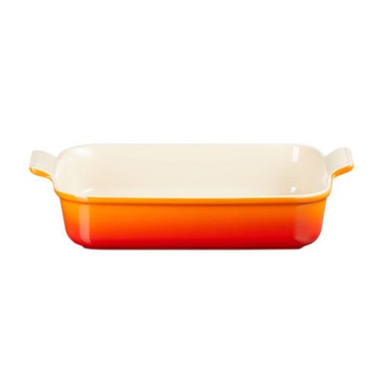 Travessa Retangular 32cm Heritage Laranja Le Creuset