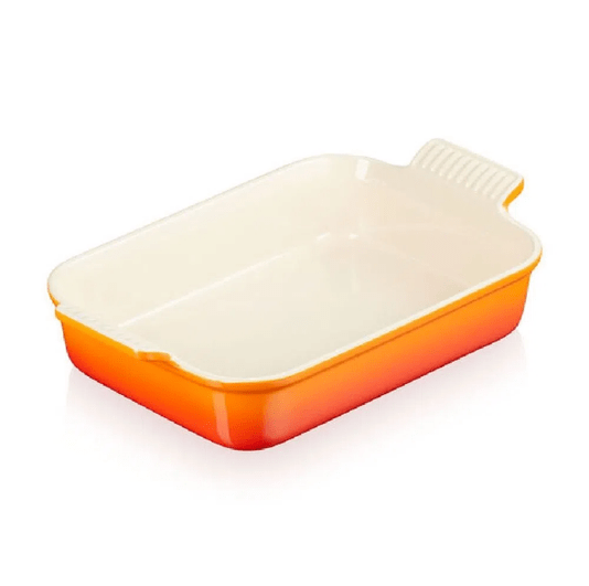 Travessa Retangular 32cm Heritage Laranja Le Creuset